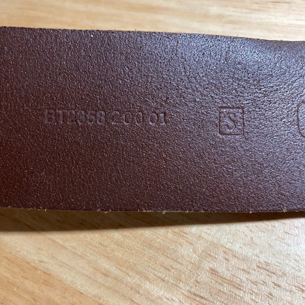 Fossil Brown Leather Buckle Belt SMALL Preowned - Picture 6 of 10